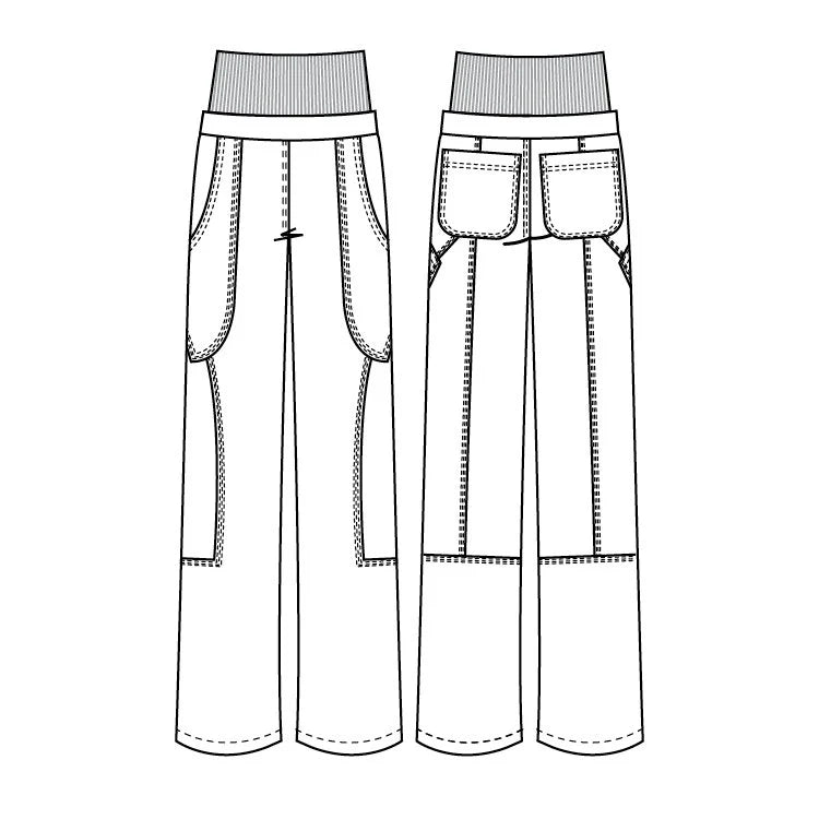 PF5682 Luxury Womens Street Pant - Black