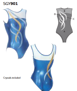SGY901-6 Gymnastic Leotard - Royal