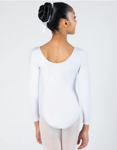 Energetiks Jesse Long Sleeve Leotard - White Child