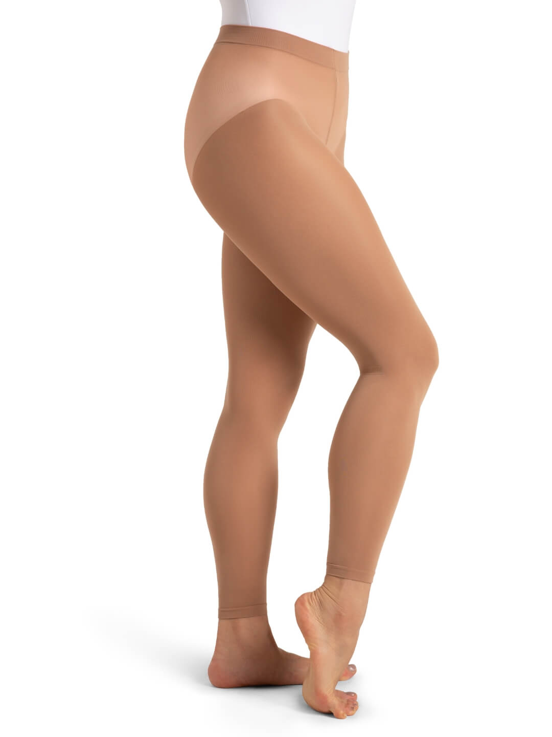 1917 Footless Tight with Self Knit Waistband - Light Suntan