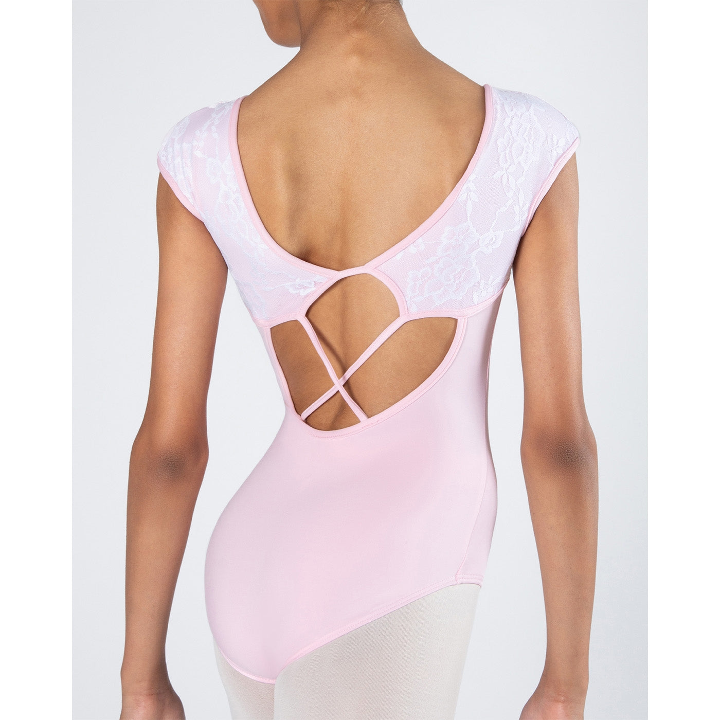 Mila Cross Back Lace Leotard - Child Candy