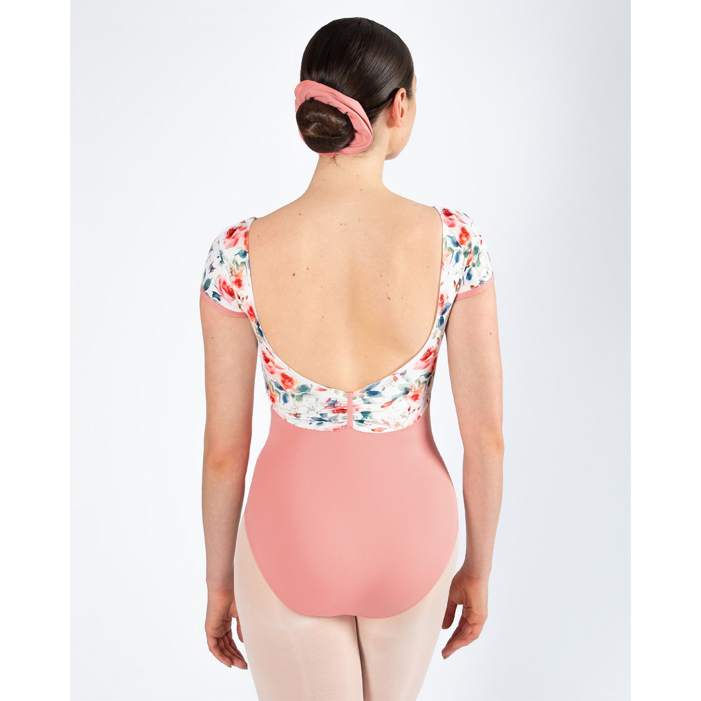 Alexandra Cap Sleeve Leotard - Coral Haze