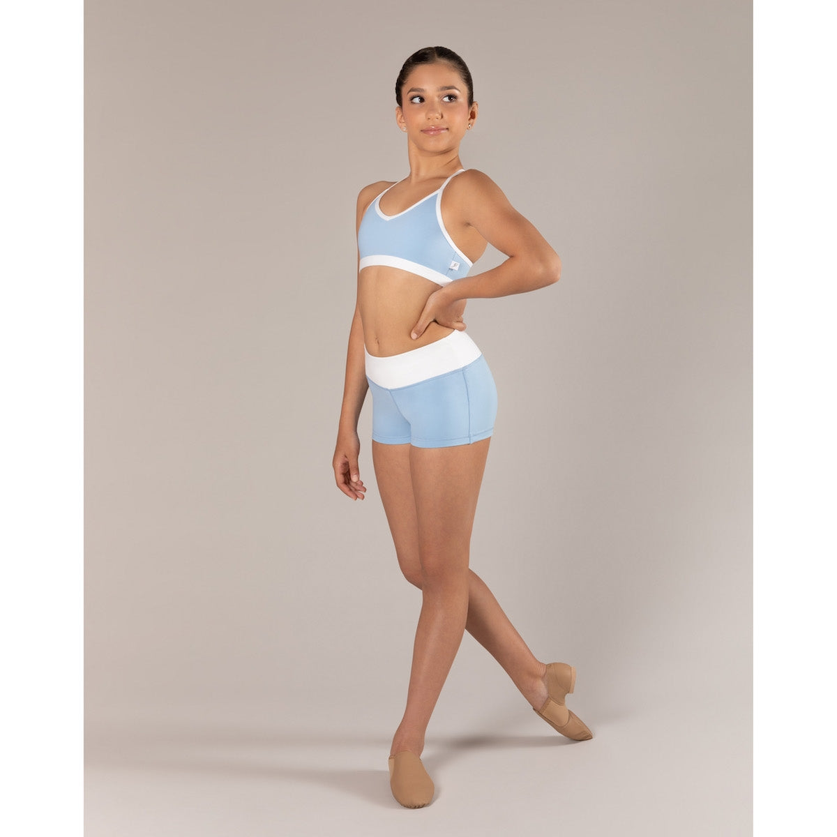 Sophia Crop Top - Misty Blue