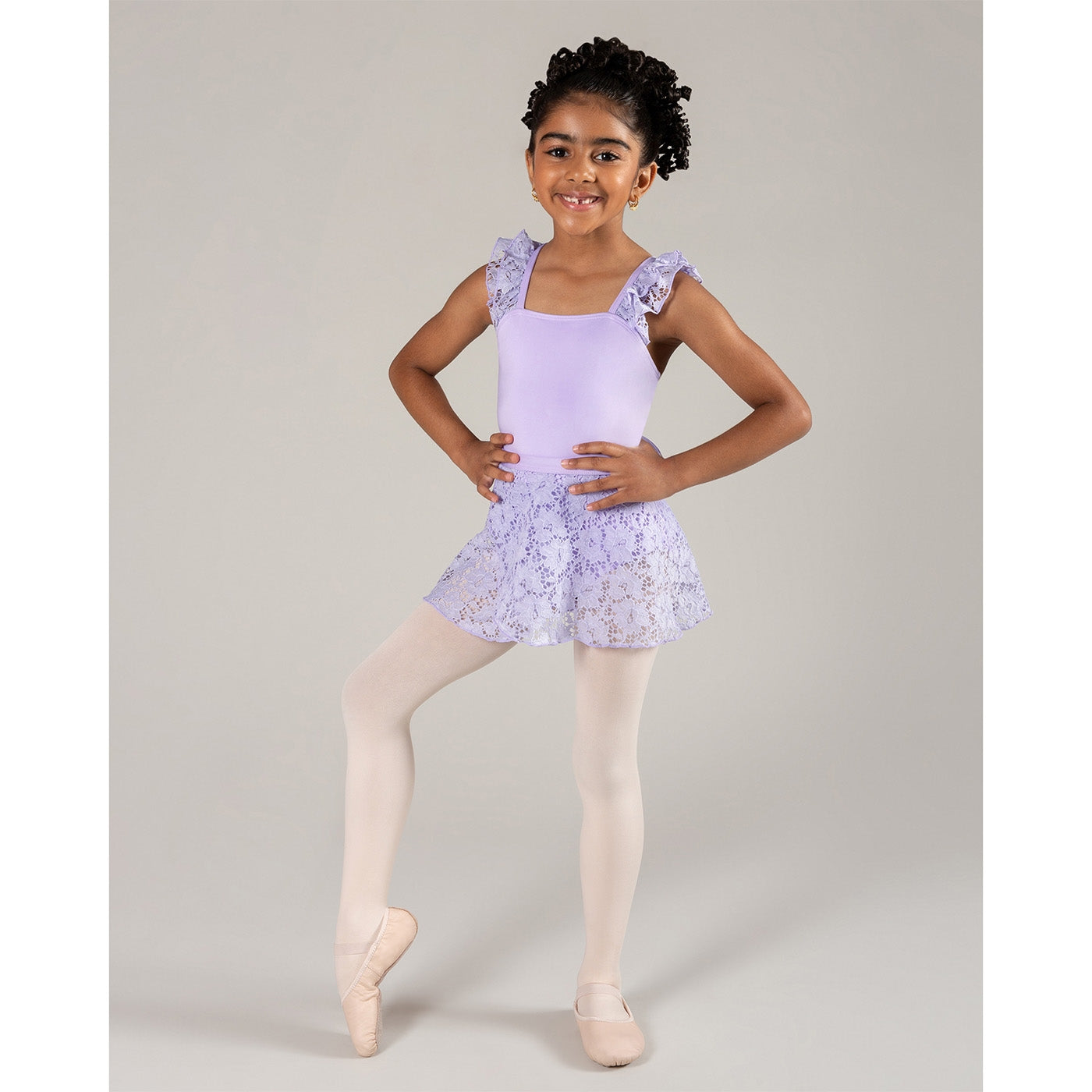 Melody Lace Skirtl - Child Lilac