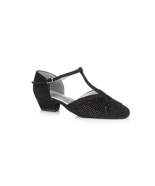 Emerald Ladies Social Dance Shoe - Wide Fit - Low Heel