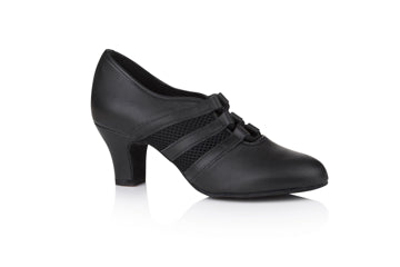 Verona Ladies Practice Shoe - Black Leather/Mesh