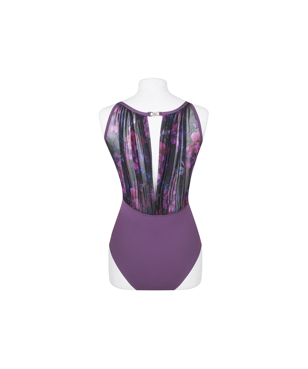 Mina Halterneck Leotard - Velvet Rose Collection
