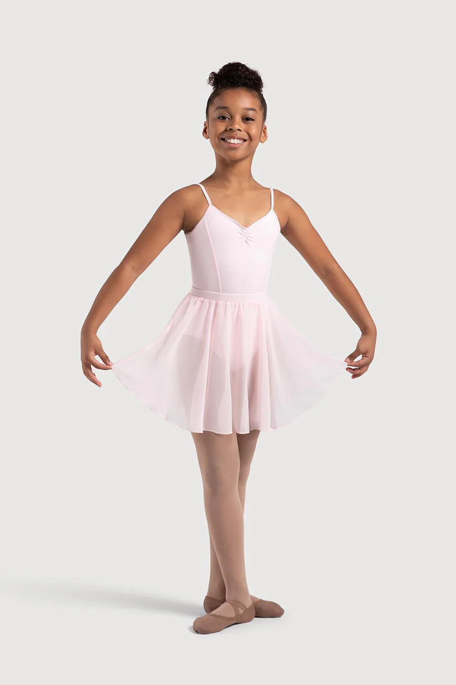 A0305G Chayanne Chiffon Short Circle Skirt - Girls