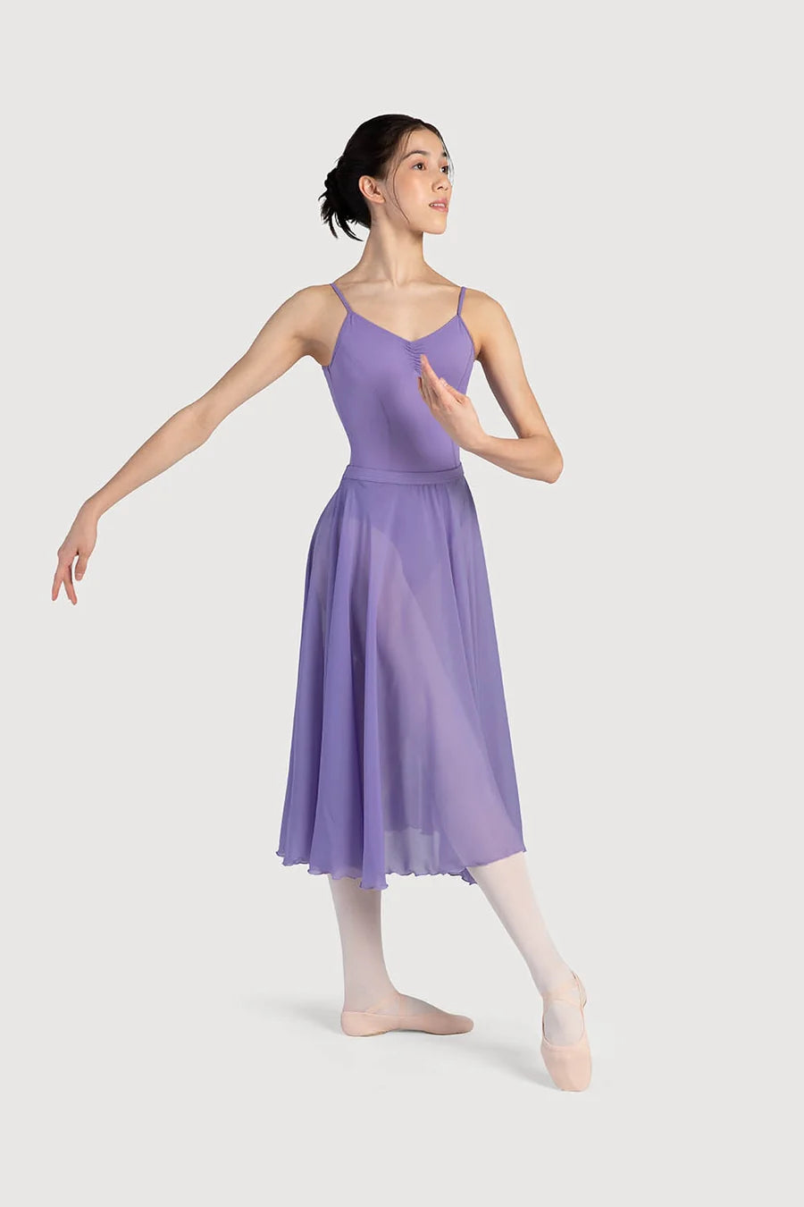 Bloch - A0321L Cambria Full Circle Chiffon Womens Skirt - Jacaranda