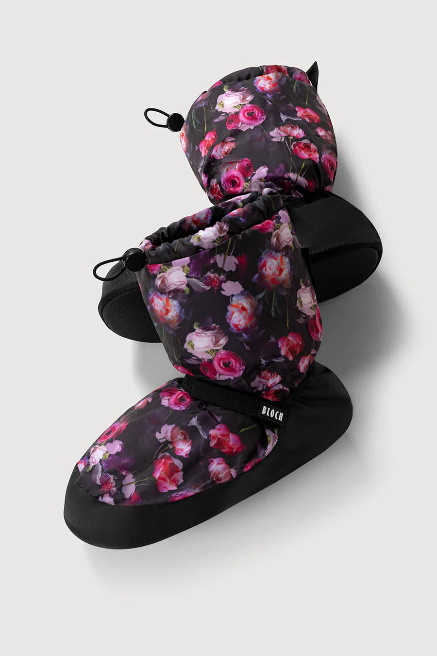 SIM5009BP Adults Floral Warmup Printed Booties - Flower Rose