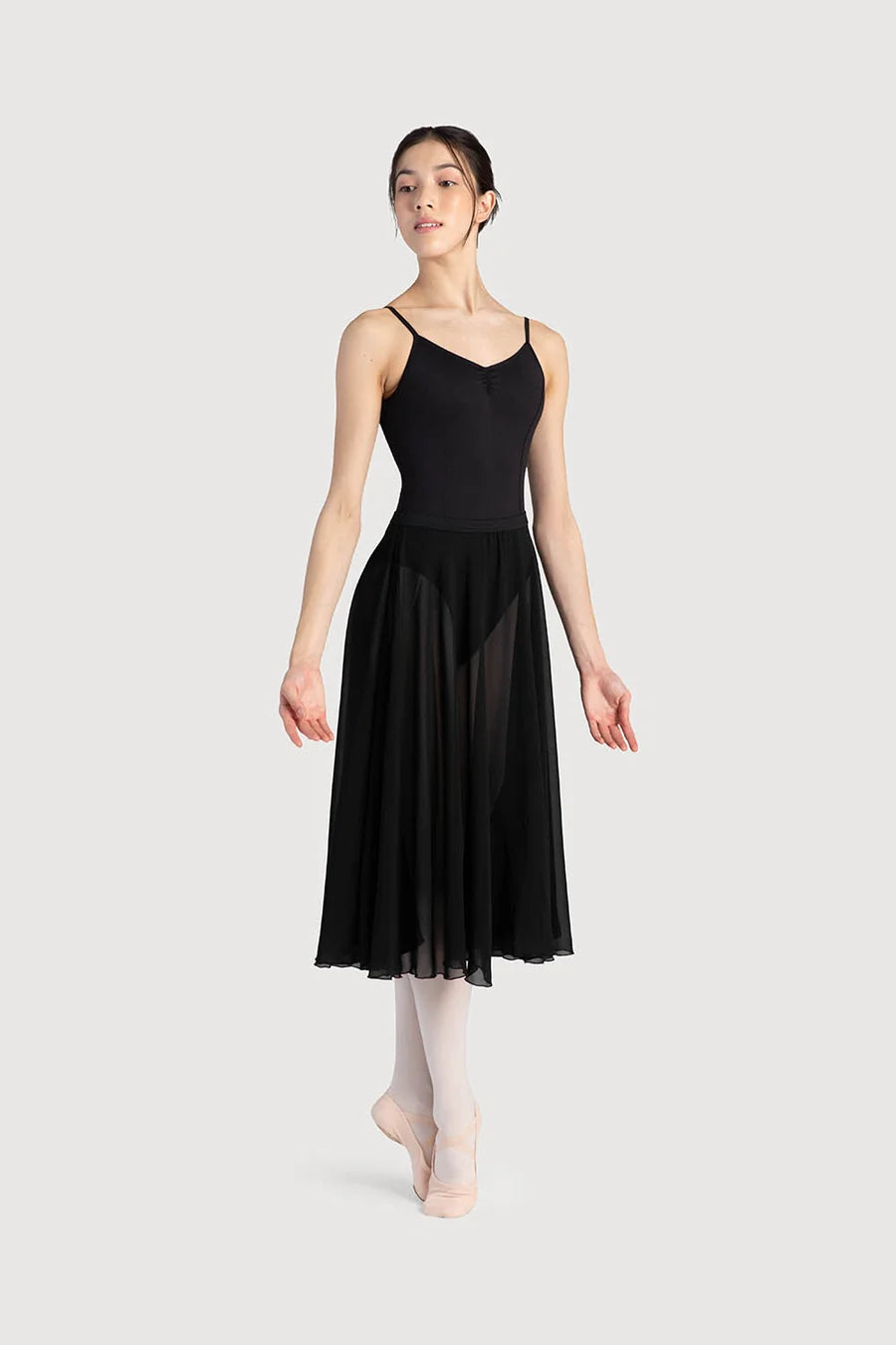 Bloch - A0321L Cambria Full Circle Chiffon Womens Skirt - Black