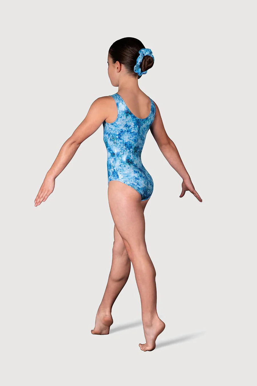 LL5207G  Glacier Girls Tank Leotard & Scrunchie