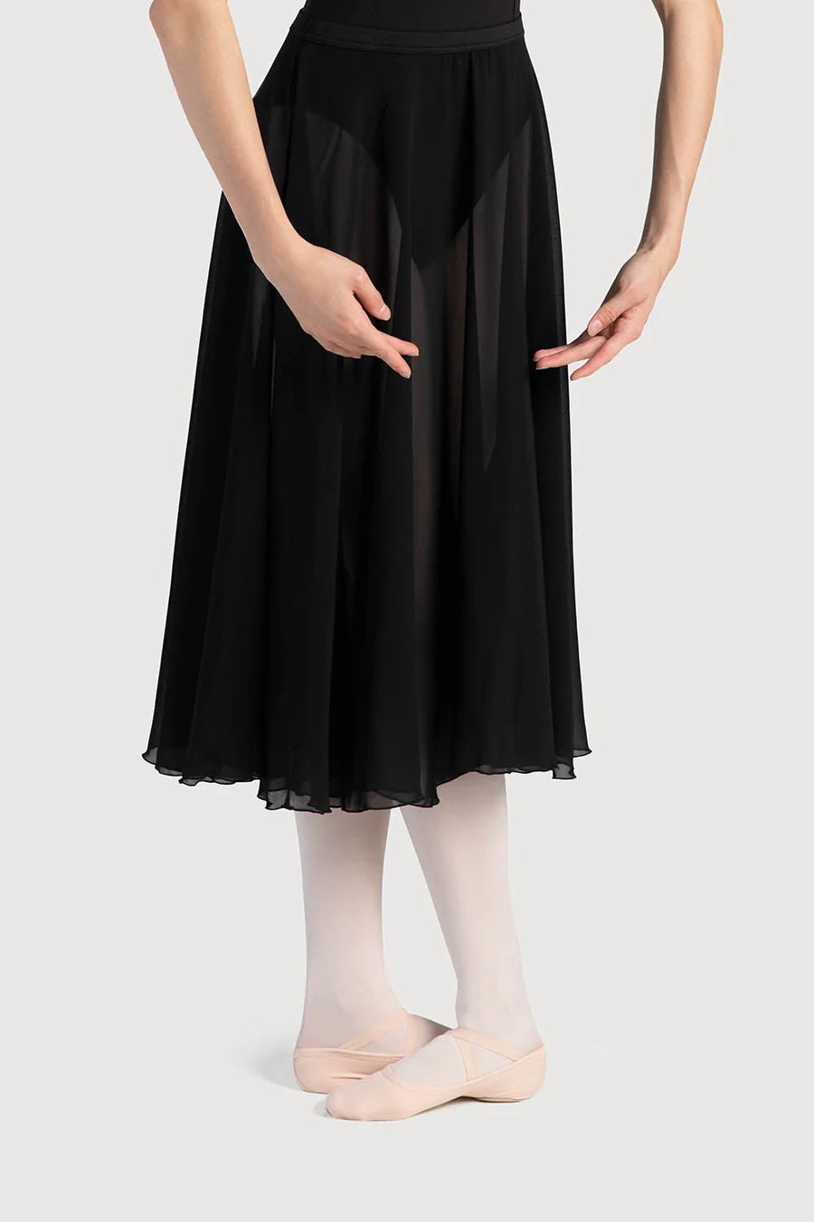 Bloch - A0321L Cambria Full Circle Chiffon Womens Skirt - Black
