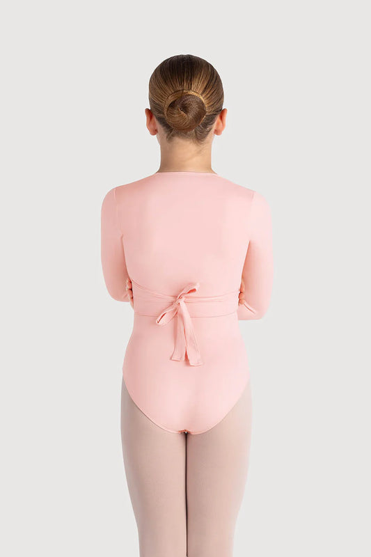Bloch Overture Crossover Girls Long Sleeve Wrap Top