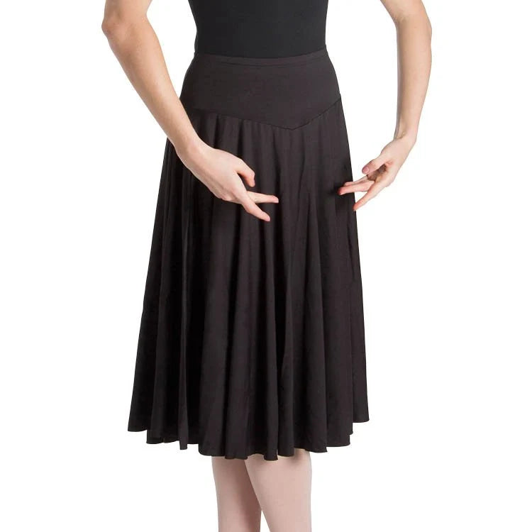 Bloch - AM523 Mirella Brianna Knee Length Womens Circle Skirt
