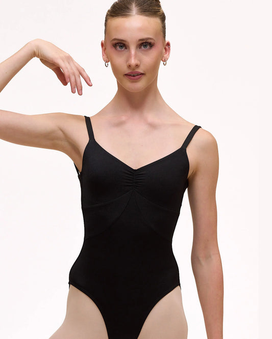Alix Nela Black Gloss Leotard Super High Cut
