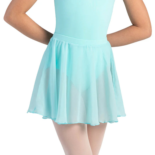 A0305G Chayanne Chiffon Short Circle Skirt - Girls