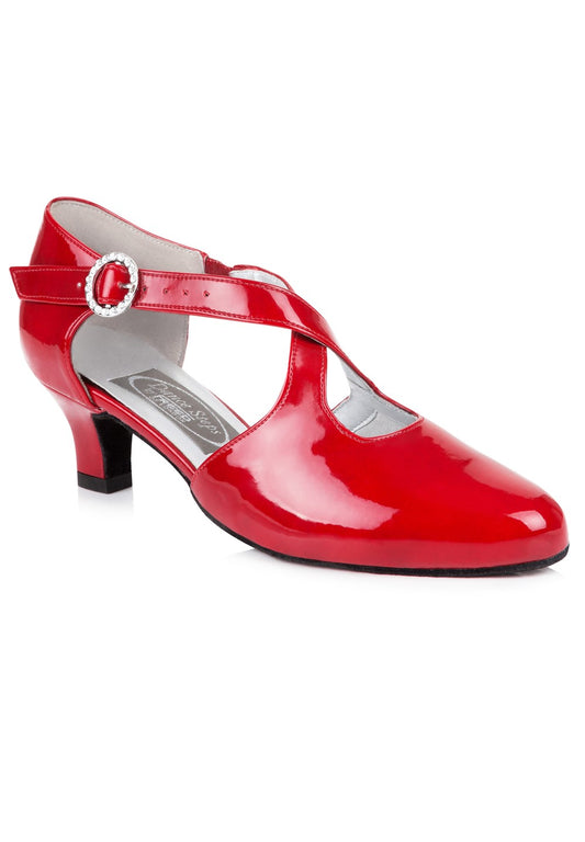 Nessa Social Dance Shoe - Red Patent
