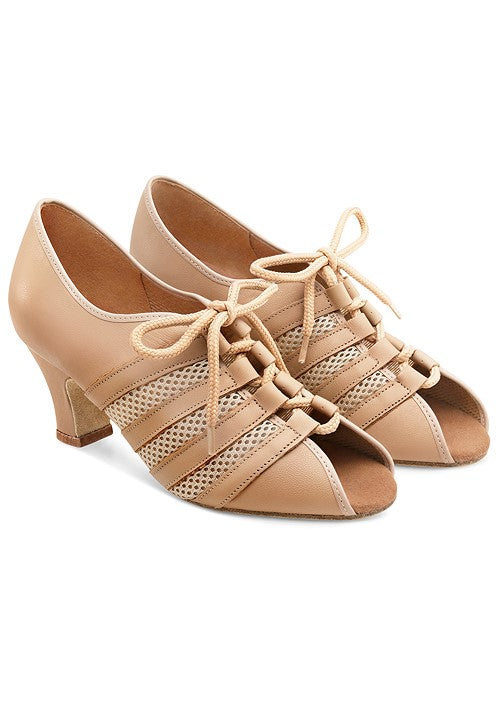 Sienna Ladies Practice Shoe - Tan Leather/Mesh