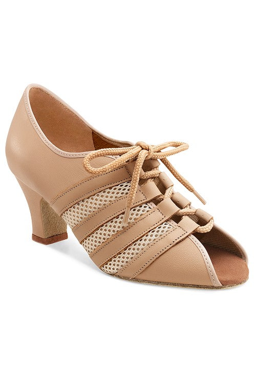 Sienna Ladies Practice Shoe - Tan Leather/Mesh