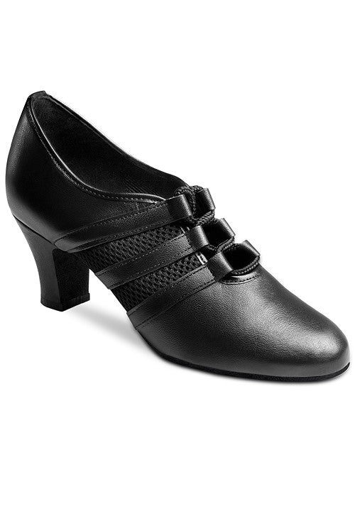 Verona Ladies Practice Shoe - Black Leather/Mesh