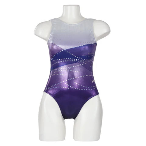 SGY817 Wave Gymnastic Leotard - Amethyst