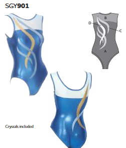 SGY901-6  Gymnastic Leotard - Royal