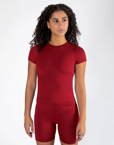 Olympia Fitted Tee - Crimson Red - Limited Edition