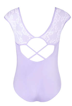 Energetiks Mila Cross-Back Lace Leotard - Child Lilac
