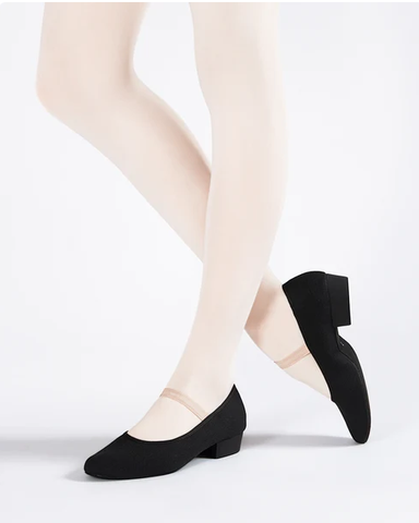 Canvas Character Shoe - Low Heel