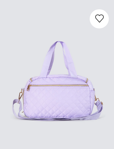 Nova Quilted Dance Bag - Small Lilac