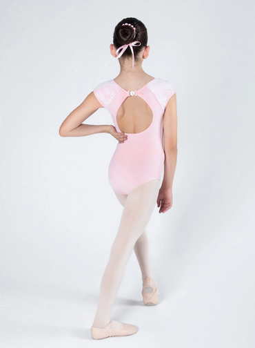 Mila Lace Leotard - White Childs
