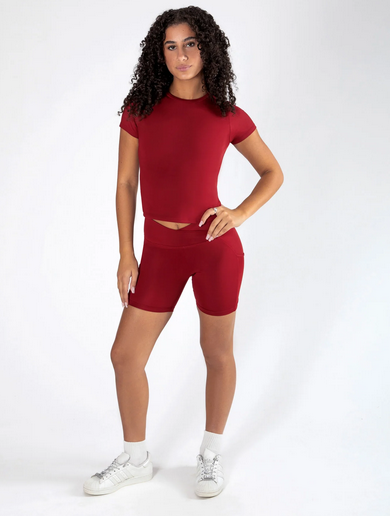 Olympia Fitted Tee - Crimson Red - Limited Edition