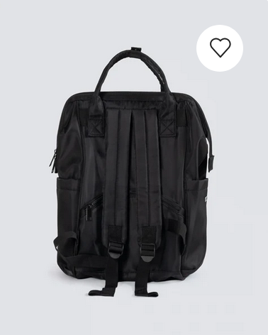 Nova Quilted Backpack - Black Large