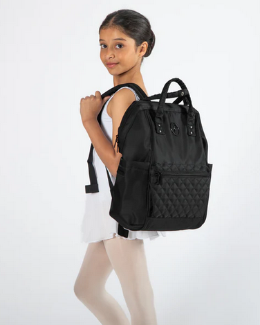 Nova Quilted Backpack - Black Large