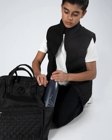 Nova Quilted Backpack - Black Large