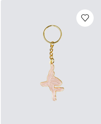 Ballerina Silhouette Key Ring
