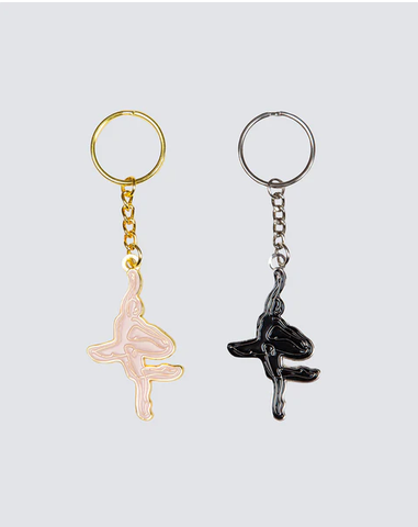 Ballerina Silhouette Key Ring