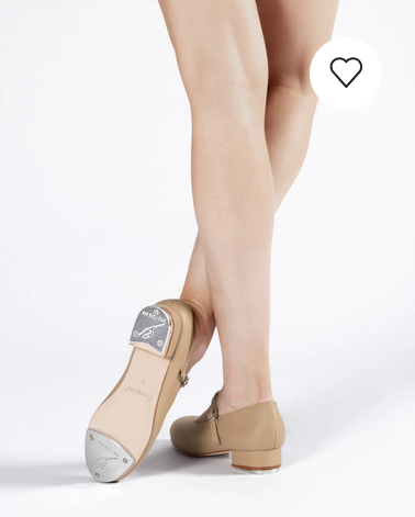 Energetiks Tap Shoe - Low Heel - Childs - Tan Leather
