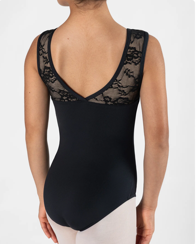 Energetiks Hannah Lace Leotard - Childs Black