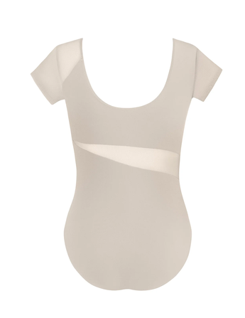 Delta Cap Sleeve Leotard - Ivory Sands