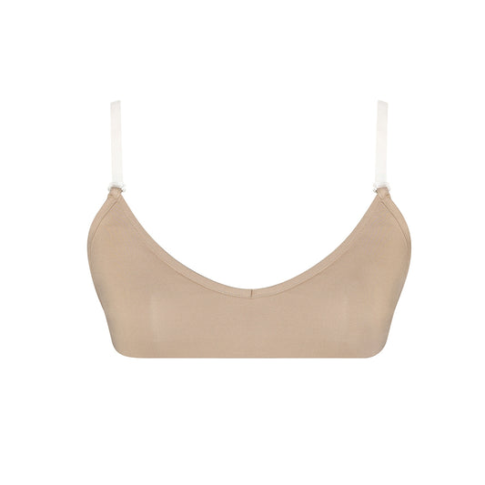 Clear Back Bra - Adult Beige