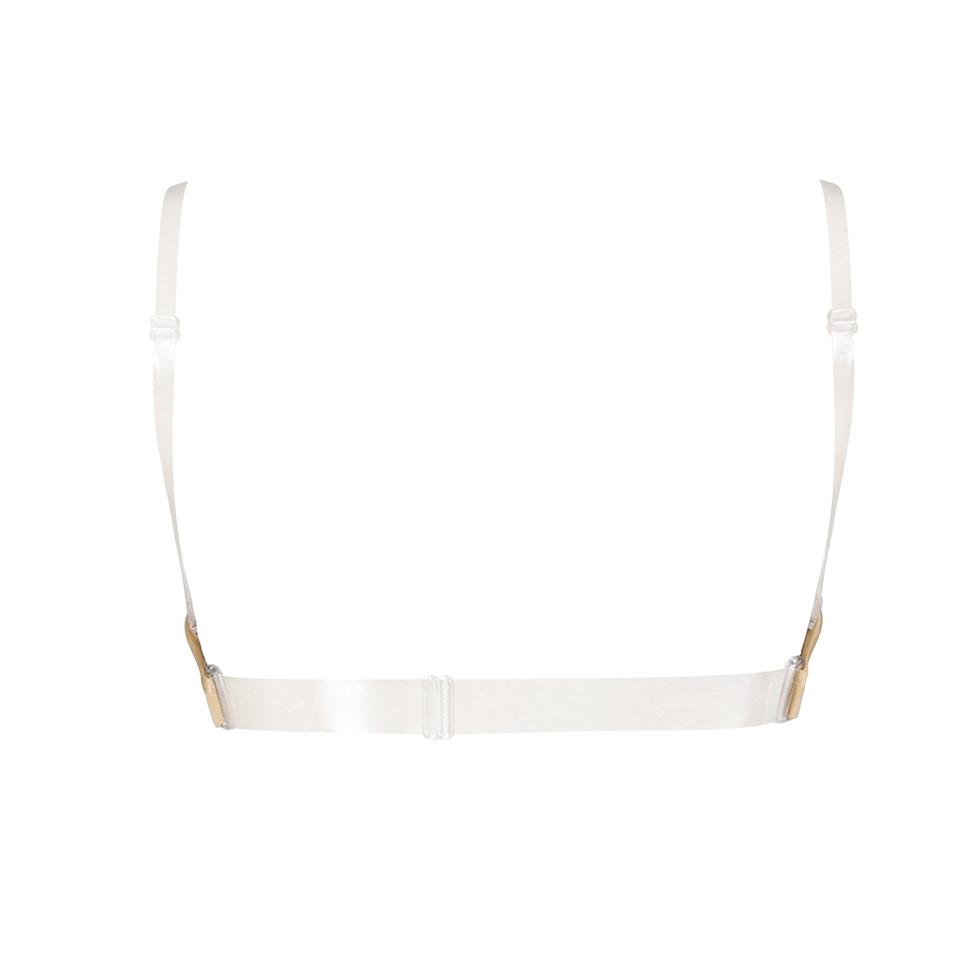 Clear Back Bra with Cups - Adult Wheat