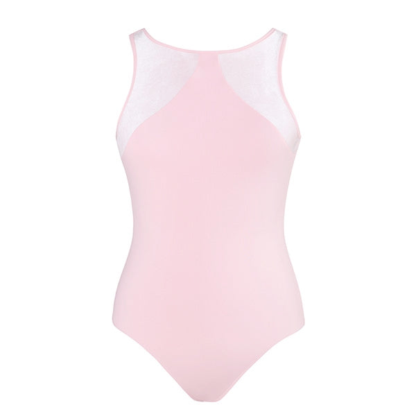 Cassie Velvet Leotard - Childs Ballet Pink