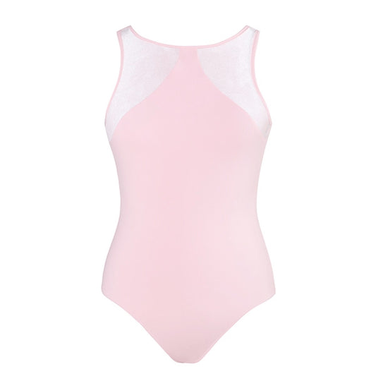 Cassie Velvet Leotard - Childs Ballet Pink