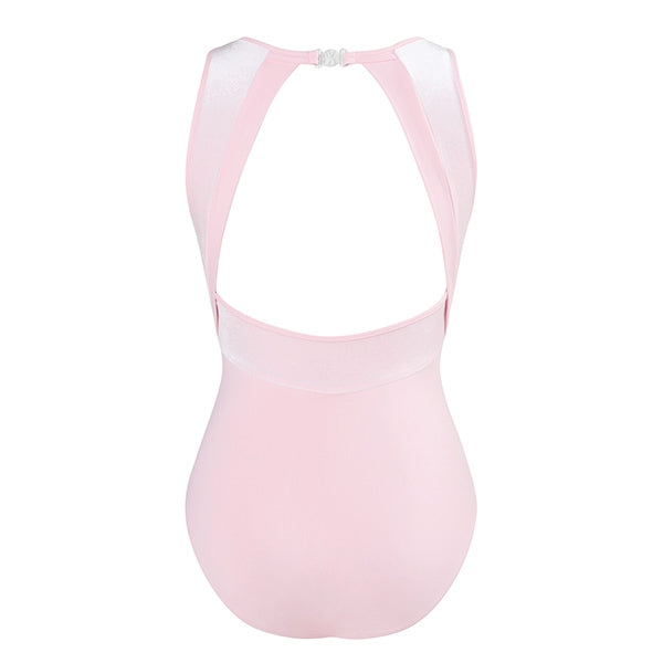 Cassie Velvet Leotard - Childs Ballet Pink