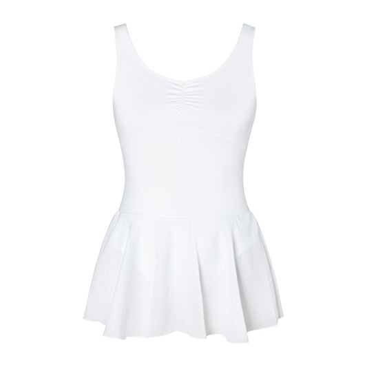 Ashley Leotard with Skirt - Adult White