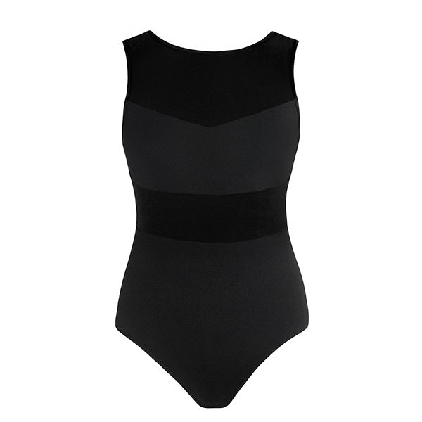 Alda Velvet Leotard - Adult Black