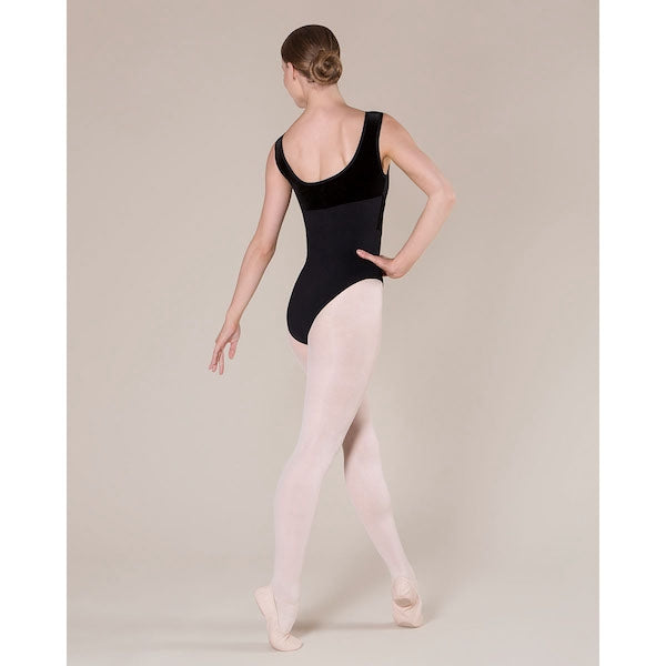 Alda Velvet Leotard - Adult Black