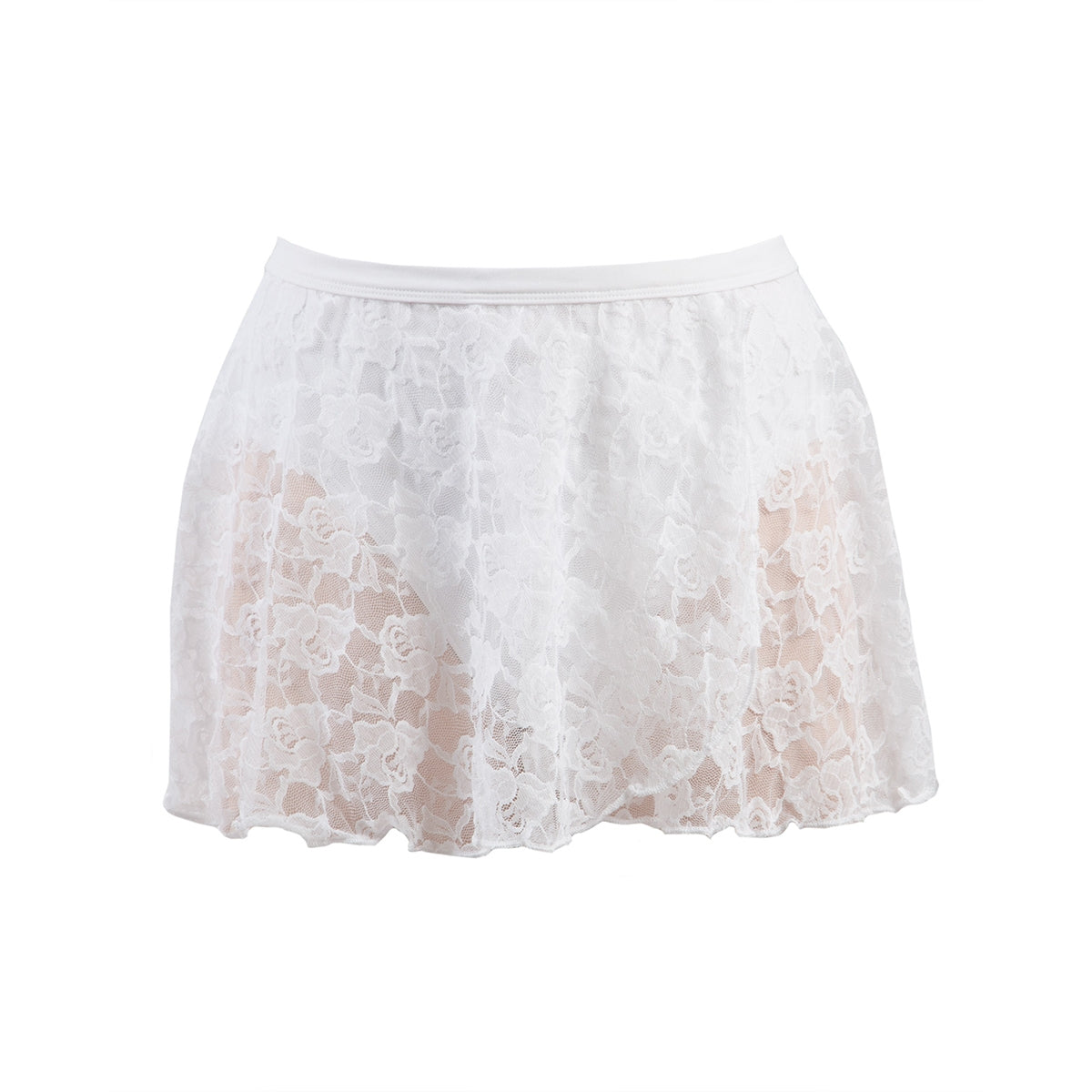 Melody Lace Skirt - Adult White